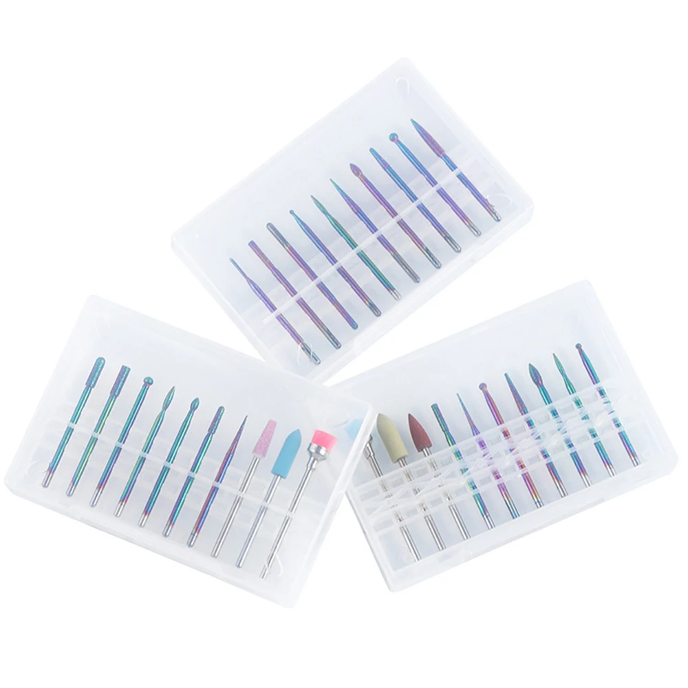 Nail Art Color Grinding Drill Bits Electric Nail Machine Diamond Bullet Bit 10pc Tungsten Steel Alloy Symphony Grinding Head Set
Nail Art Color Grinding Drill Bits Electric Nail Machine Diamond Bullet Bit 10pc Tungsten Steel Alloy Symphony Grinding Head Set