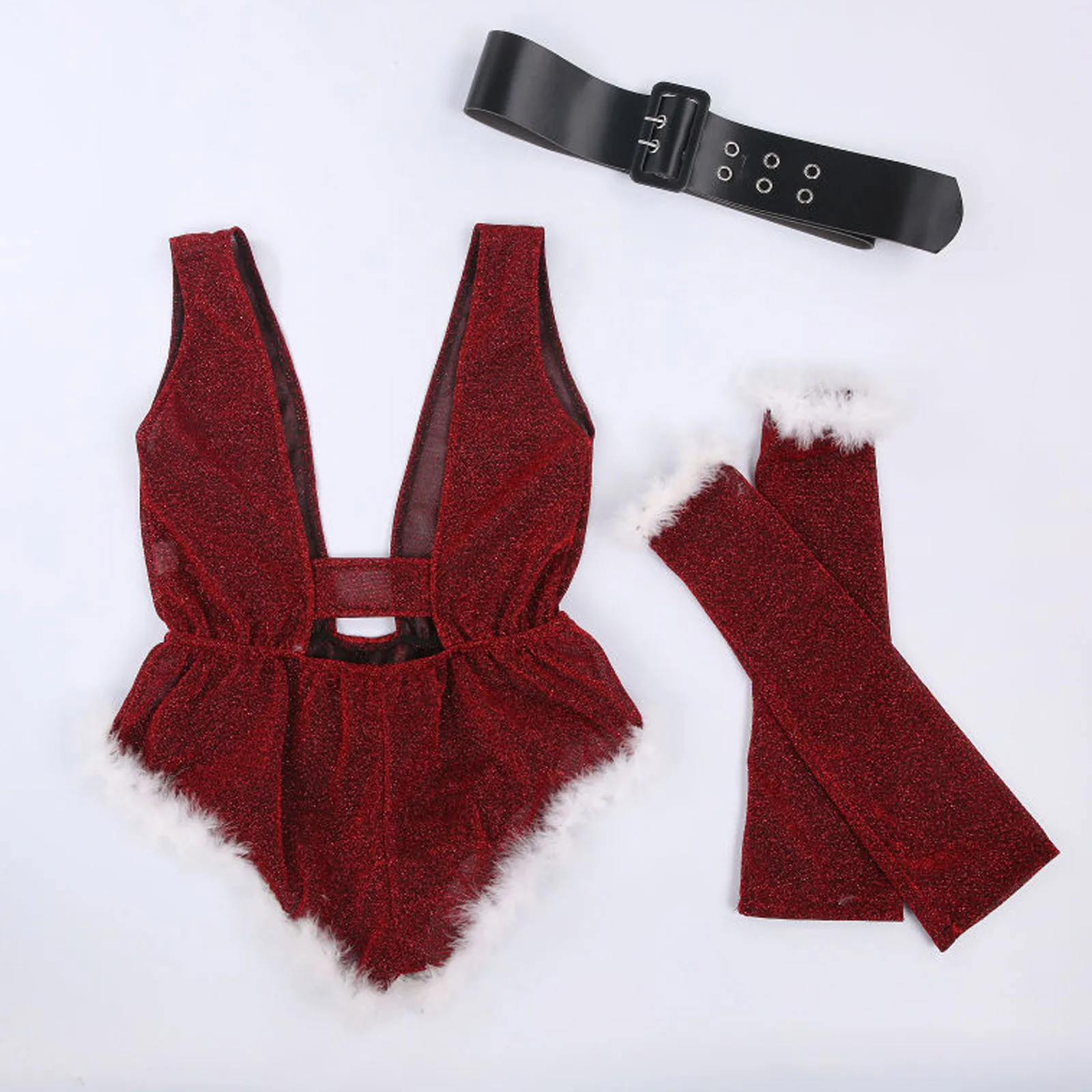 Women Sexy Hooded Plush Lingerie Babydoll Lace Thong Long Sleeve Underwear Christmas Nightwear Christmas Pyjamas
Women Sexy Hooded Plush Lingerie Babydoll Lace Thong Long Sleeve Underwear Christmas Nightwear Christmas Pyjamas