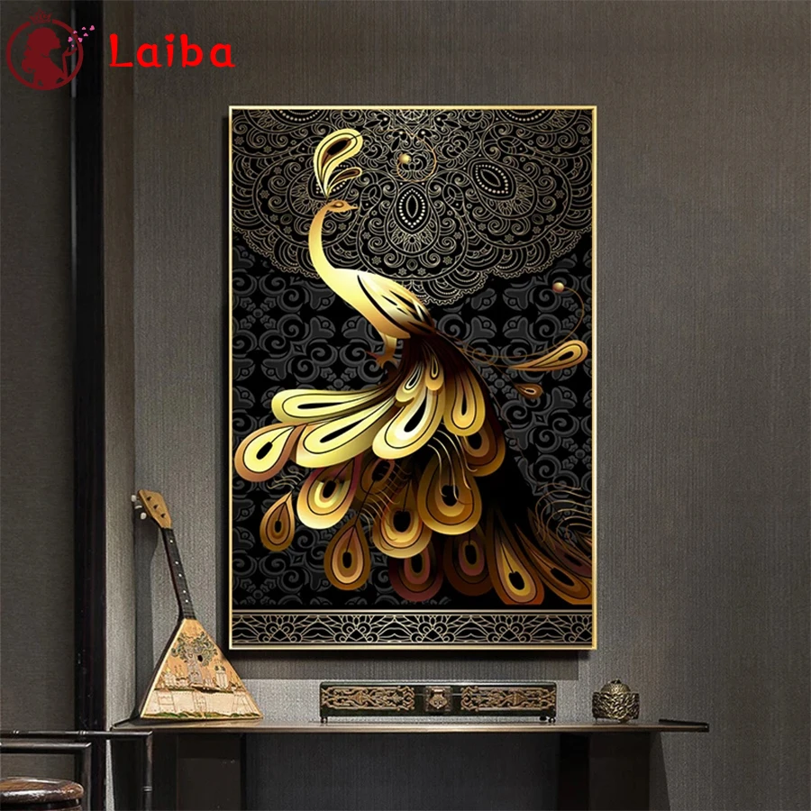 Full diamond painting Abstract animal art, golden peacock diamond embroidery 5D rhinestone mosaic diamond inlaid pattern
Full diamond painting Abstract animal art, golden peacock diamond embroidery 5D rhinestone mosaic diamond inlaid pattern