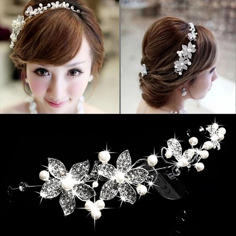 Bridal Headpiece Flower Hairband Tiara Headwear Pearl Headwear High Quality Elegant Bridal Headband Charming Party Accessories
Bridal Headpiece Flower Hairband Tiara Headwear Pearl Headwear High Quality Elegant Bridal Headband Charming Party Accessories