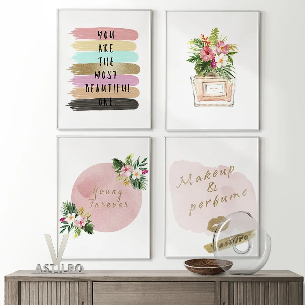 Watercolor Perfume Bottle Canvas Painting Poster Girly Style Girls Bedroom Modern Home Decor Flowers Floral Print Wall Stickers
Watercolor Perfume Bottle Canvas Painting Poster Girly Style Girls Bedroom Modern Home Decor Flowers Floral Print Wall Stickers