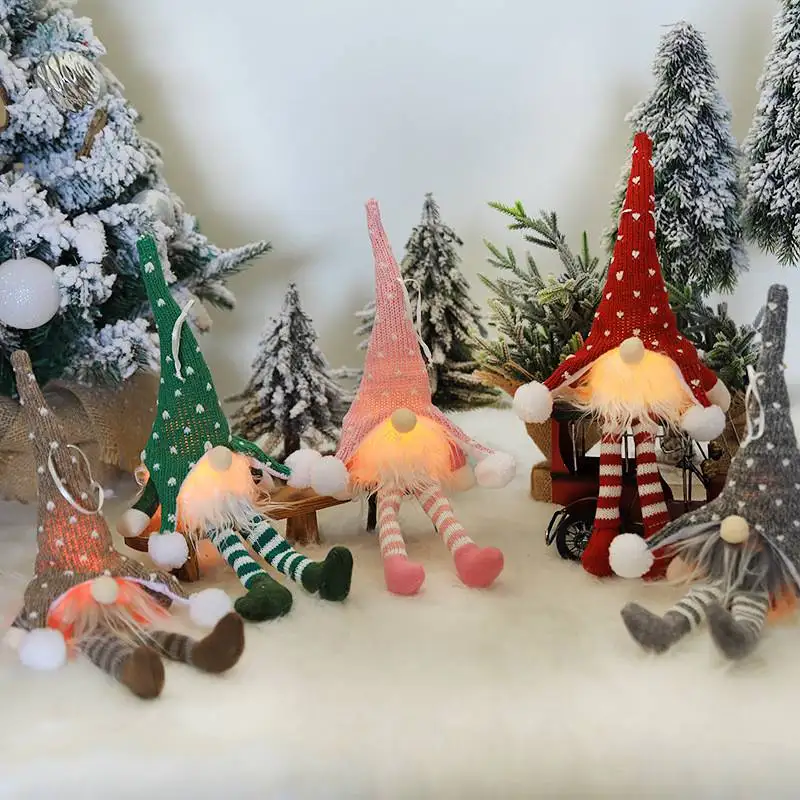 Cute Doll Gnome Christmas Decoration Christmas Trees LED Lighting Pendant Tree Window Door Hanging Ornament
Cute Doll Gnome Christmas Decoration Christmas Trees LED Lighting Pendant Tree Window Door Hanging Ornament