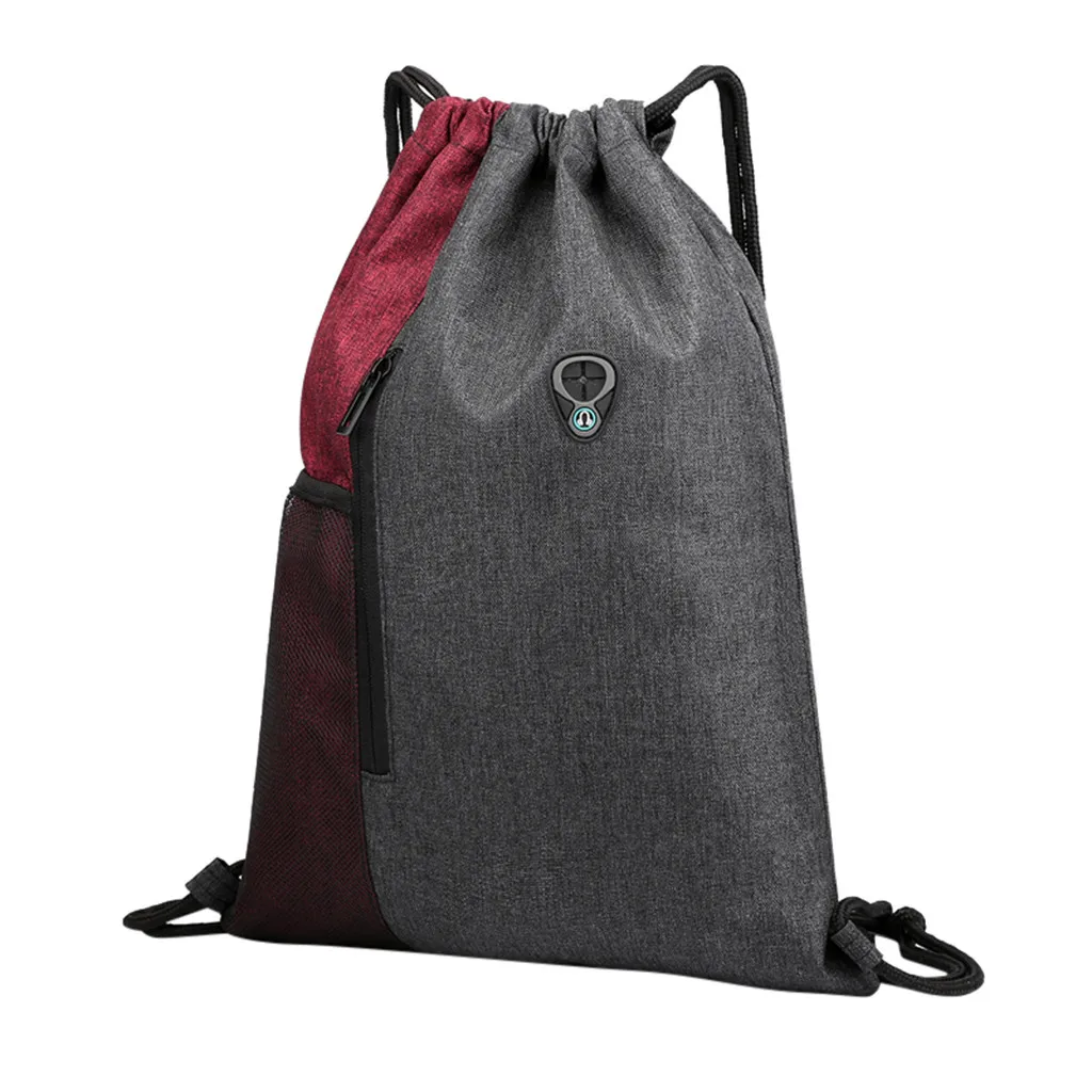 Водонепроницаемый рюкзак со шнурком школьная спортивная сумка-мешок из ткани