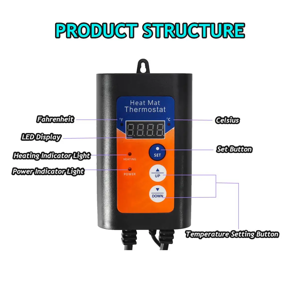 Digital Heat Mat Thermostat 1000W 230V Temperature Controller For Hydroponic Plants Seed Germination Reptiles Pet Supplies
Digital Heat Mat Thermostat 1000W 230V Temperature Controller For Hydroponic Plants Seed Germination Reptiles Pet Supplies