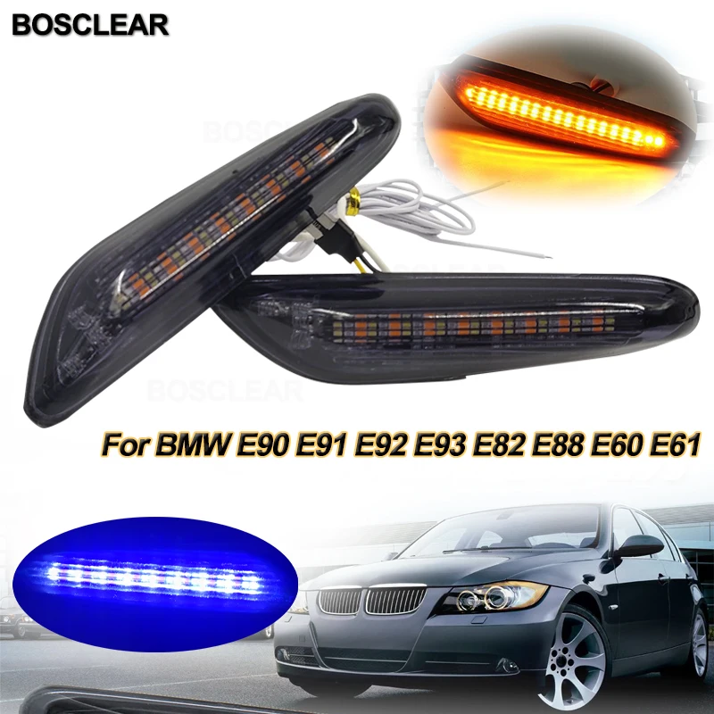 

car LED Turn Signal Light Turn Dynamic Blinker Lamp For bmw 1 3 5 series E90 E91 E92 E93 E60 E81 E82 E83 E84 E87 E88 E46 E60 E61