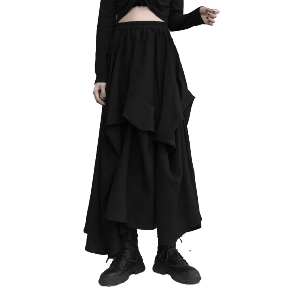 Preppy Korea Japan Gothic Highstreet Skirts Black Women Summer Asymmetric Pleated Long Skirt Cool Girls Casual Harajuku Chic
Preppy Korea Japan Gothic Highstreet Skirts Black Women Summer Asymmetric Pleated Long Skirt Cool Girls Casual Harajuku Chic