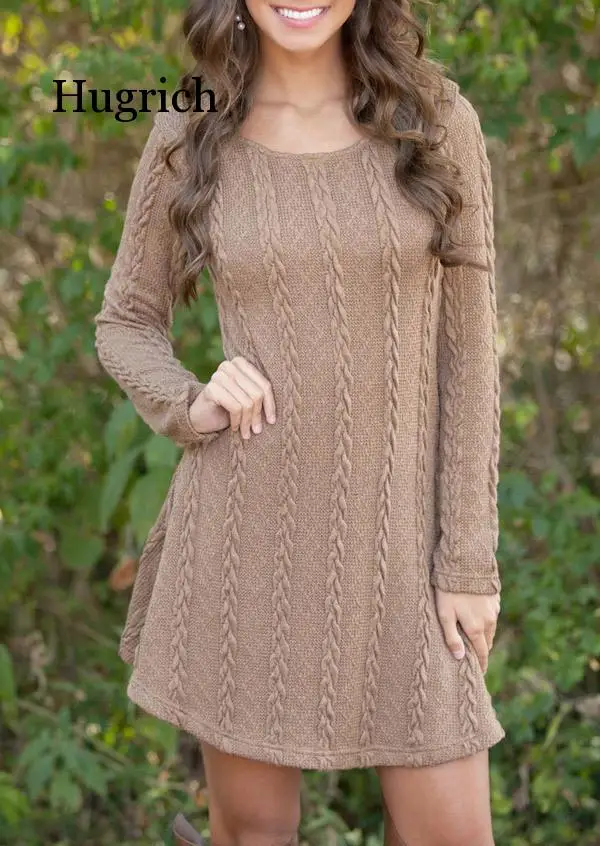 Autumn Winter Women Causal Short Sweater Dress Female White Long Sleeve Loose Knitted Sweaters Dresses Plus Size
Autumn Winter Women Causal Short Sweater Dress Female White Long Sleeve Loose Knitted Sweaters Dresses Plus Size
