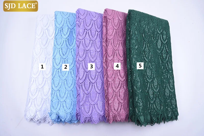 SJD LACE Pure White Milk Silk Lace High Quality Sequins African Lace Fabric Water Soluble Guipure Cord Laces For Wedding 2058B
SJD LACE Pure White Milk Silk Lace High Quality Sequins African Lace Fabric Water Soluble Guipure Cord Laces For Wedding 2058B