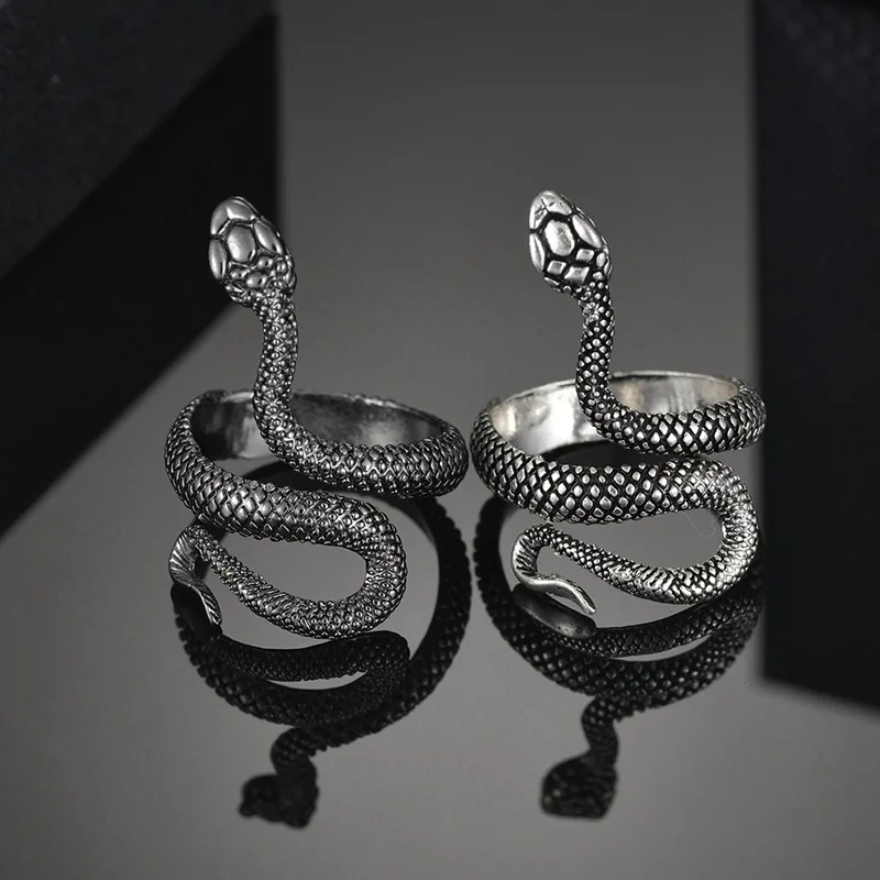 1 Piece European New Retro Punk Exaggerated Spirit Snake Ring Fashion Personality Stereoscopic Opening Adjustable Ring Jewelry
1 Piece European New Retro Punk Exaggerated Spirit Snake Ring Fashion Personality Stereoscopic Opening Adjustable Ring Jewelry