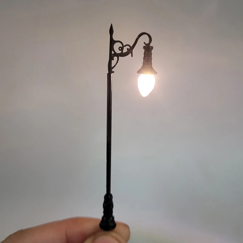 

5pcs Ho Scale Model Lamps 3V Park Garden Street Light Train Railway Led Lamppost Yard Model Lamps Layout Scenery Landscape