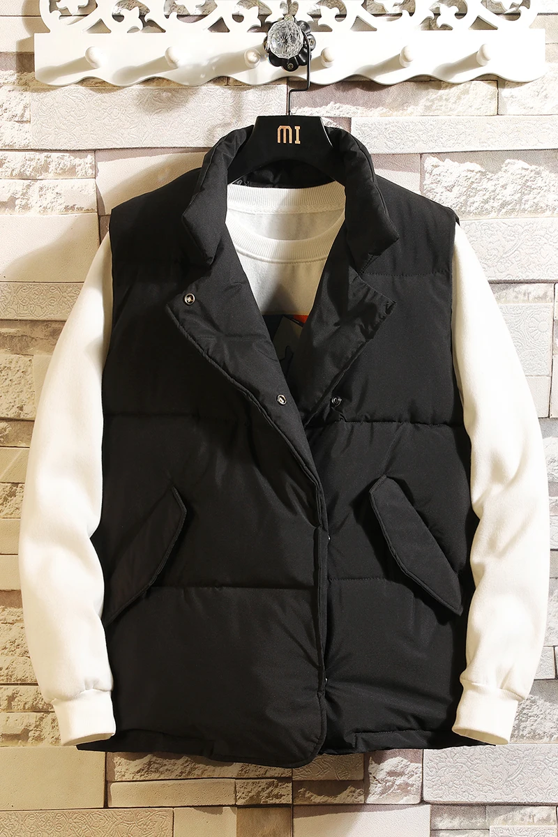 S-3XL Men's Sleeveless Vest Autumn Winter Streetwear Male Cotton-Padded Vest Coats Men Stand Collar Thicken Waistcoats Clothing
S-3XL Men's Sleeveless Vest Autumn Winter Streetwear Male Cotton-Padded Vest Coats Men Stand Collar Thicken Waistcoats Clothing