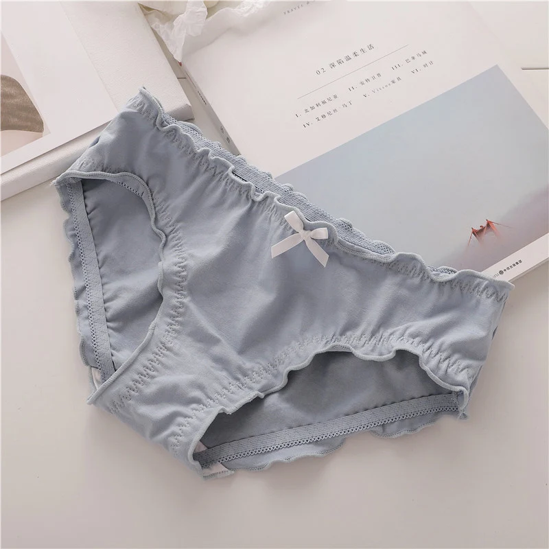 Women's Lingerie Women's Cotton Briefs Sexy Panties Female Underpants Japanese Sexy Lace Bowknot Panties Solid Color Panty
Women's Lingerie Women's Cotton Briefs Sexy Panties Female Underpants Japanese Sexy Lace Bowknot Panties Solid Color Panty