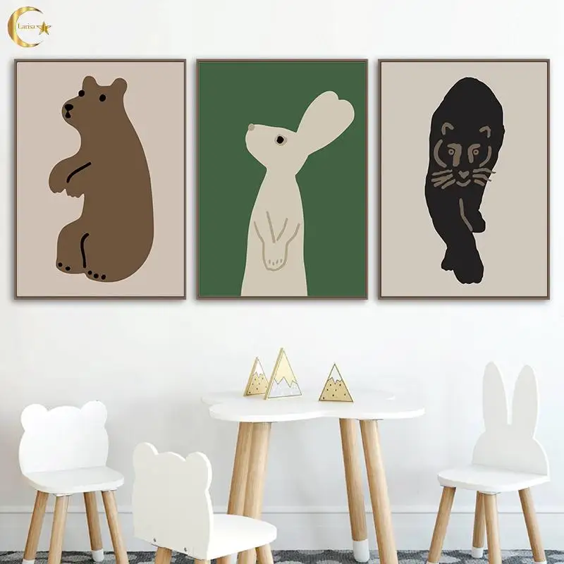 Cartoon Animal Elephant Tiger Poster Baby Nursery Wall Art Canvas Painting Nordic Print Bear Rabbit Wall Pictures Kid Room Decor
Cartoon Animal Elephant Tiger Poster Baby Nursery Wall Art Canvas Painting Nordic Print Bear Rabbit Wall Pictures Kid Room Decor