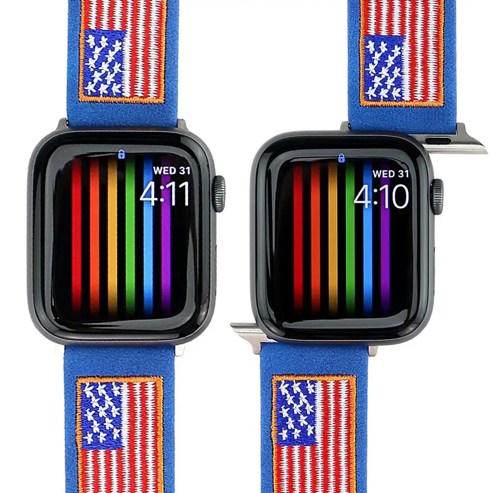 Hot Sell USA Flag Leather Watchband for Apple Watch Band Series 5/4/3/2/1 Sport Bracelet 42/44mm 38/40mm Strap For iWatch Band
Hot Sell USA Flag Leather Watchband for Apple Watch Band Series 5/4/3/2/1 Sport Bracelet 42/44mm 38/40mm Strap For iWatch Band