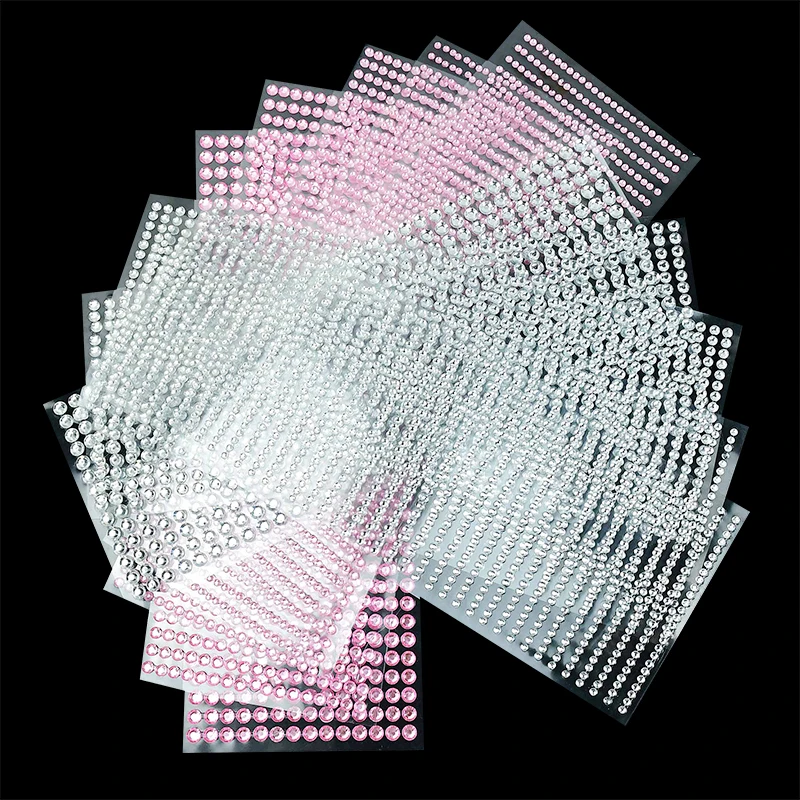 5 Sheets 3mm/4mm/5mm/6mm DIY Bling Acrylic Rhinestone Decal Self Advershive Scrapbooking Car Sticker Bags Shoes Accessories
5 Sheets 3mm/4mm/5mm/6mm DIY Bling Acrylic Rhinestone Decal Self Advershive Scrapbooking Car Sticker Bags Shoes Accessories