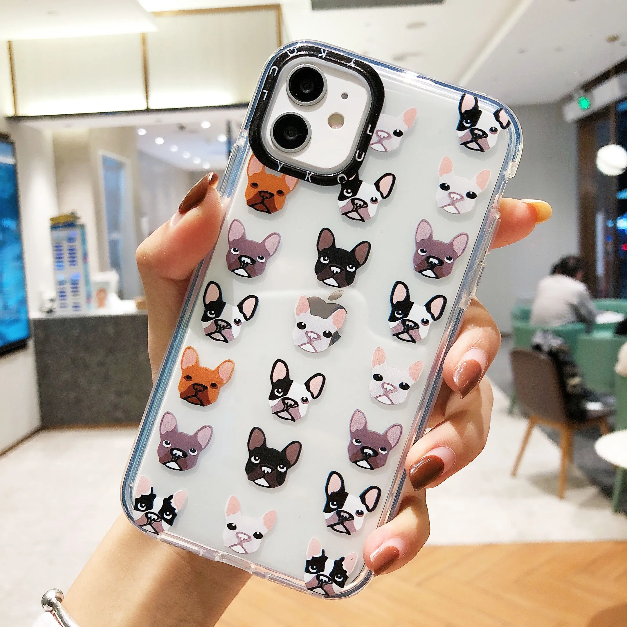 Luxury Dog-Style Two-Color Shockproof TPU Transparent Mobile Phone Case Lphone 12 11 PROMAX 6 7 8 Plus X XS XR XSMAX SE 6 6S
Luxury Dog-Style Two-Color Shockproof TPU Transparent Mobile Phone Case Lphone 12 11 PROMAX 6 7 8 Plus X XS XR XSMAX SE 6 6S