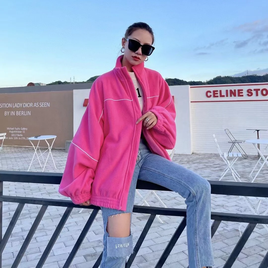 Men's and Women's Brushed Jacket Coat Loose Fashion Autumn and Winter Zipper Long Sleeve Loose Coat
Men's and Women's Brushed Jacket Coat Loose Fashion Autumn and Winter Zipper Long Sleeve Loose Coat