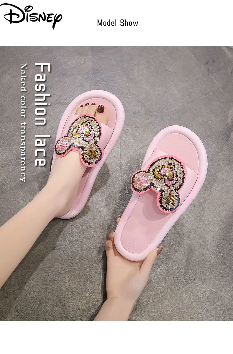 Disney Ladies Summer New Fashion 2021 Mickey Cute Cartoon Non-slip Slippers Wear Flat Cute Sandals
Disney Ladies Summer New Fashion 2021 Mickey Cute Cartoon Non-slip Slippers Wear Flat Cute Sandals