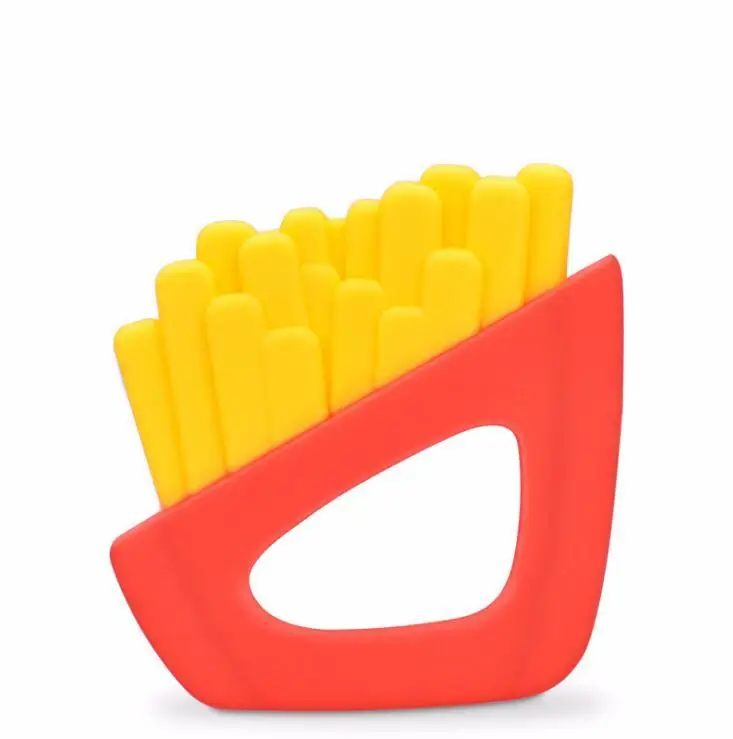 French Fries Silicone Teether Latex Free Baby Teething Toy Baby Gift Food Grade Silicone Baby Teether Bead Necklace Accessories
French Fries Silicone Teether Latex Free Baby Teething Toy Baby Gift Food Grade Silicone Baby Teether Bead Necklace Accessories