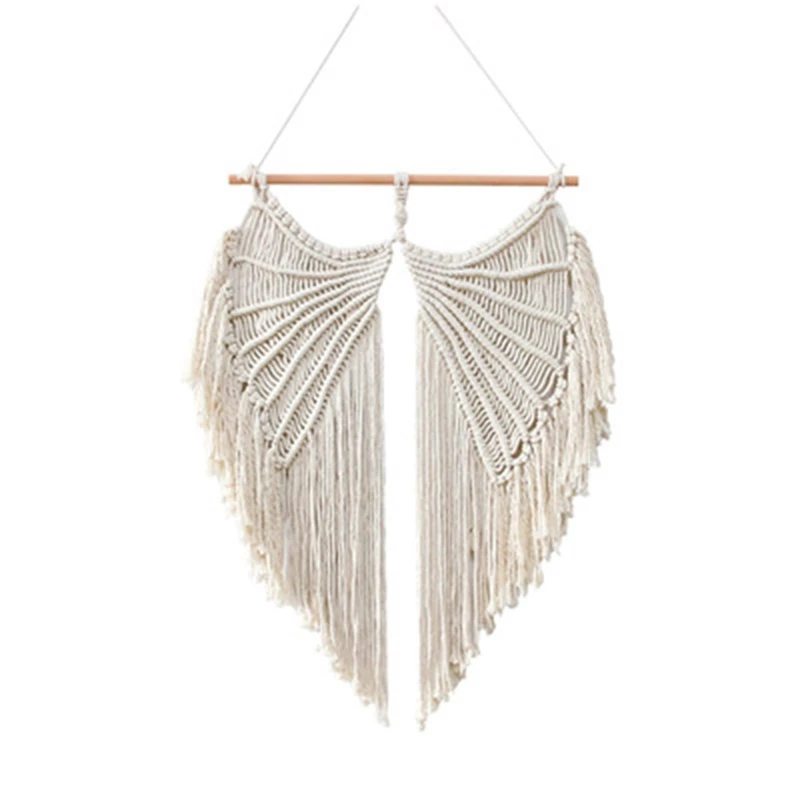 Bohemian Tapestry Pendant Decoration Gorgeous Handmade Wall Decoration Natural Cotton for Home Bedroom-Angel Wings
Bohemian Tapestry Pendant Decoration Gorgeous Handmade Wall Decoration Natural Cotton for Home Bedroom-Angel Wings