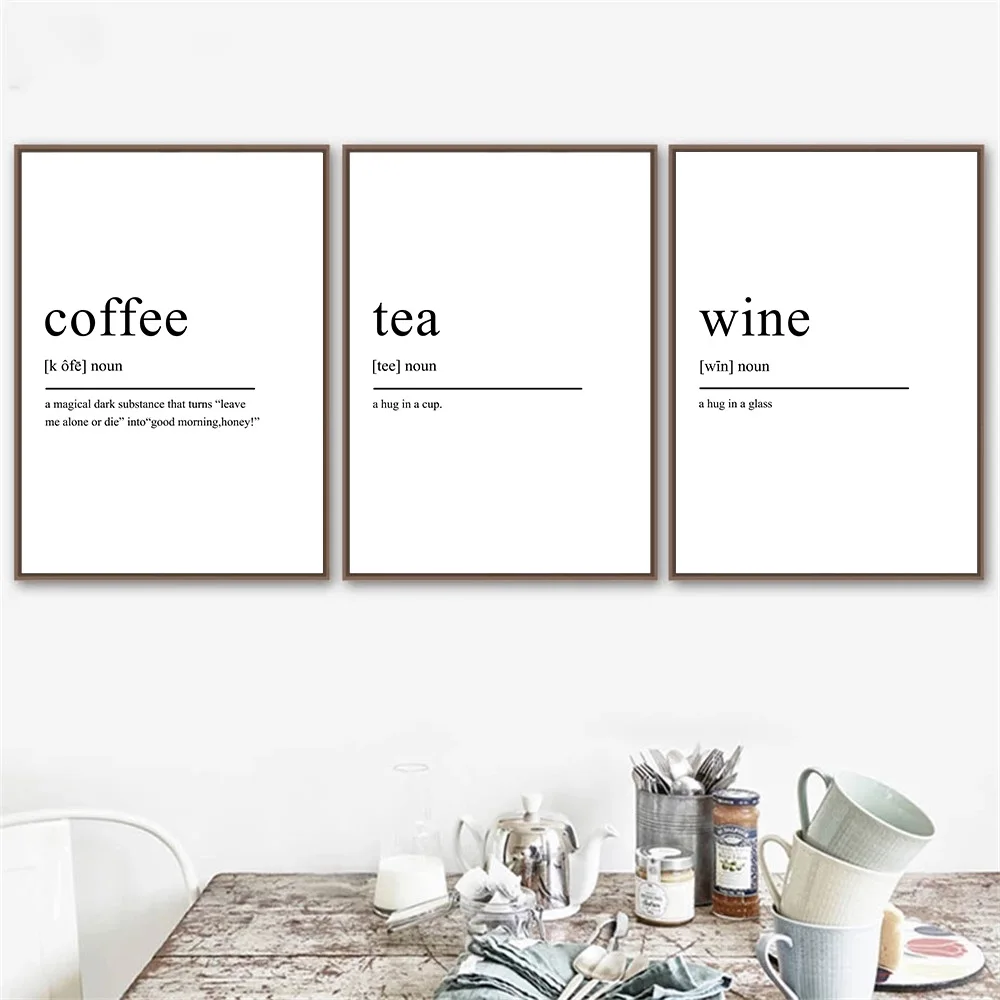 Kitchen Definition Canvas Painting Posters and Prints Minimalist Art Poffee Tea Wine Quotes Nordic Wall Pictures Home Decor
Kitchen Definition Canvas Painting Posters and Prints Minimalist Art Poffee Tea Wine Quotes Nordic Wall Pictures Home Decor