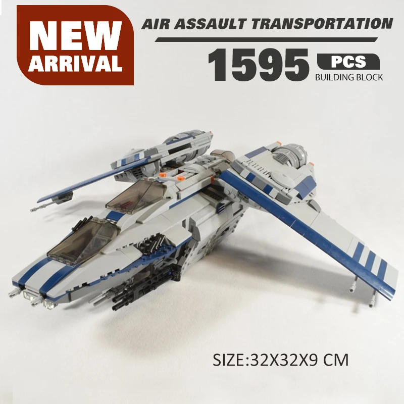 Конструктор Moc Trek серии War Aryal Assault spacship, военное снаряжение, креативный самолет, модель строительного блока, Детская развивающая игрушка для ...
Конструктор Moc Trek серии War Aryal Assault spacship, военное снаряжение, креативный самолет, модель строительного блока, Детская развивающая игрушка для ...