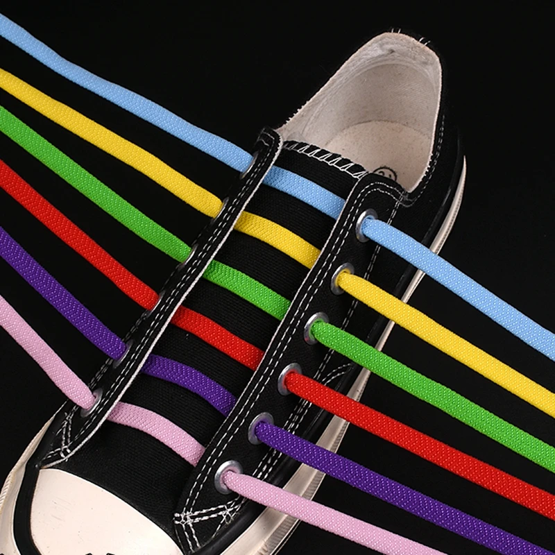 Магнитные шнурки 1 пара плоские без завязывания отбеленные удобные для кроссовок