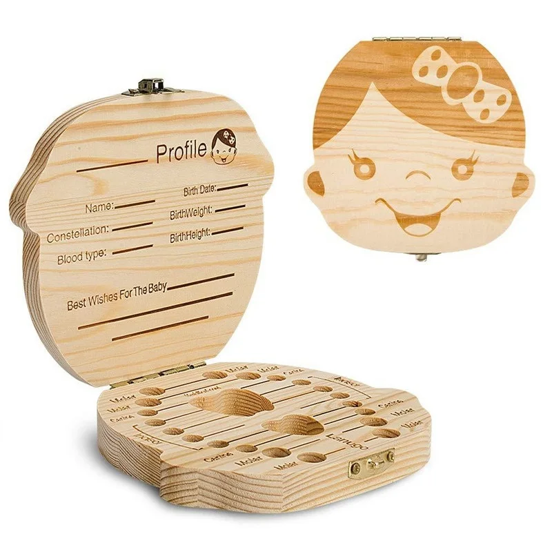 Wooden Baby Tooth Box Milk Teeth Collect Organizer Storage For Boys Girls Souvenir Case Baby Gifts English/Spanish/French/Italia
Wooden Baby Tooth Box Milk Teeth Collect Organizer Storage For Boys Girls Souvenir Case Baby Gifts English/Spanish/French/Italia