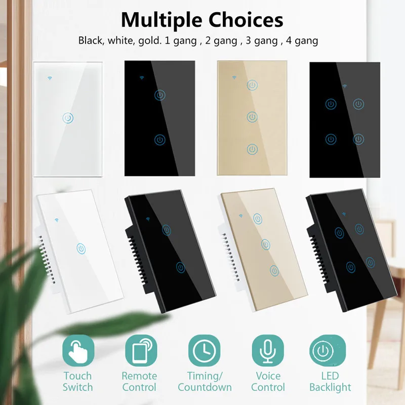1pcs wifi smart touch switch, U.S. regulations, Australia regulations, 120 graffiti wifi switch
1pcs wifi smart touch switch, U.S. regulations, Australia regulations, 120 graffiti wifi switch