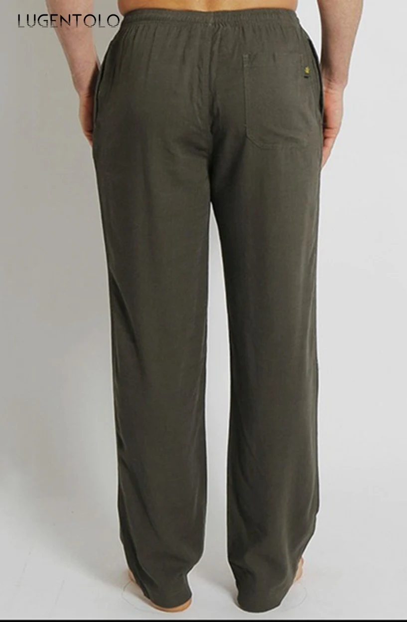 Men Pants Casual Trousers Elastic Waist Solid Loose Pocket Blended Breathable and Comfortable Beach Men's Long Pants Lugentolo
Men Pants Casual Trousers Elastic Waist Solid Loose Pocket Blended Breathable and Comfortable Beach Men's Long Pants Lugentolo