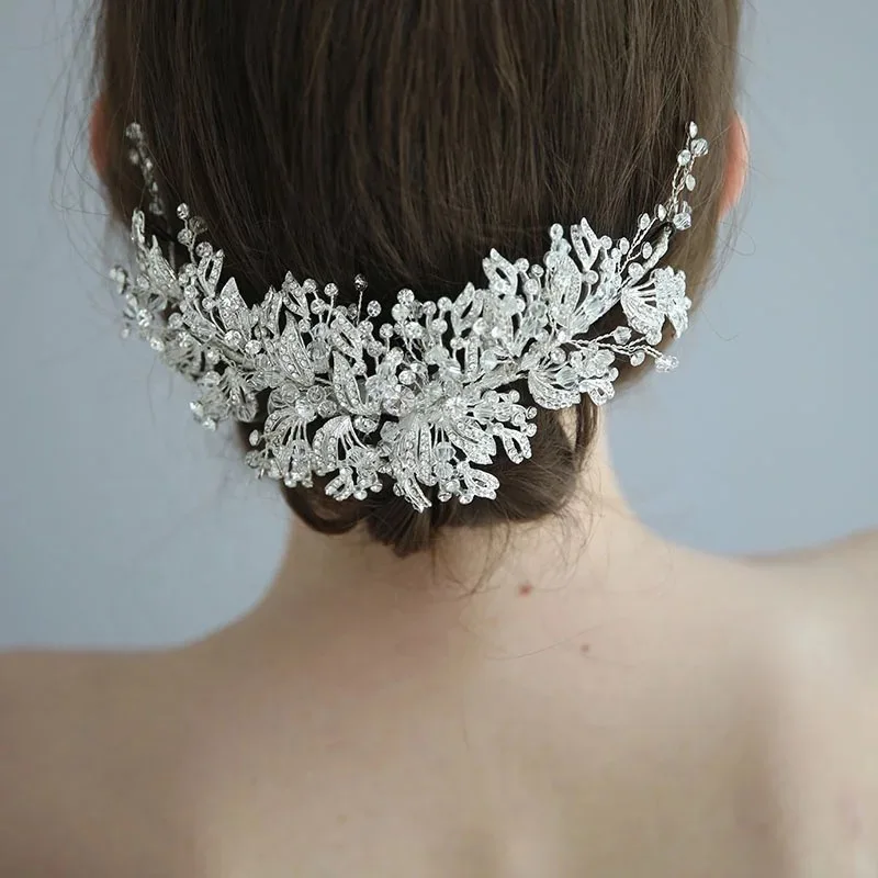 Stunning Crystal Bridal Headpiece Luxury Barrettes Wedding Hair Clip Vine Fashion Brides Side Tiara Party Prom Hair Jewelry
Stunning Crystal Bridal Headpiece Luxury Barrettes Wedding Hair Clip Vine Fashion Brides Side Tiara Party Prom Hair Jewelry
