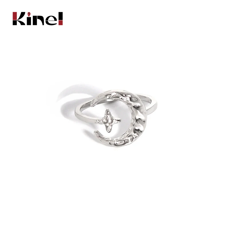 Kinel Women 925 Sterling Silver Ring Star Month Open Rings Korean Irregular INS Female Finger Ring Silver 925 Jewelry
Kinel Women 925 Sterling Silver Ring Star Month Open Rings Korean Irregular INS Female Finger Ring Silver 925 Jewelry