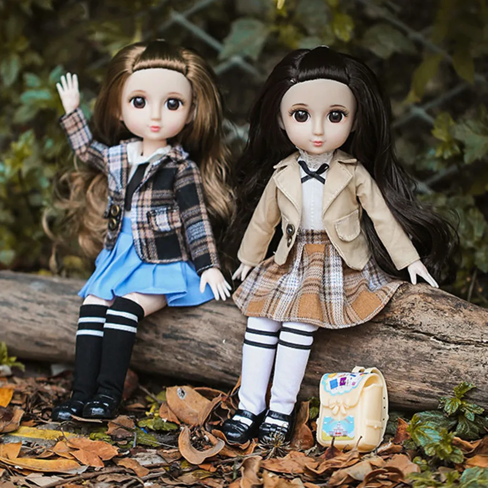 MUZIWIG 1/6 BJD Doll Clothes College Style Dress Suit DIY Doll Accessories For 30cm Doll Dress Suit Dress Up Toys for Children
MUZIWIG 1/6 BJD Doll Clothes College Style Dress Suit DIY Doll Accessories For 30cm Doll Dress Suit Dress Up Toys for Children