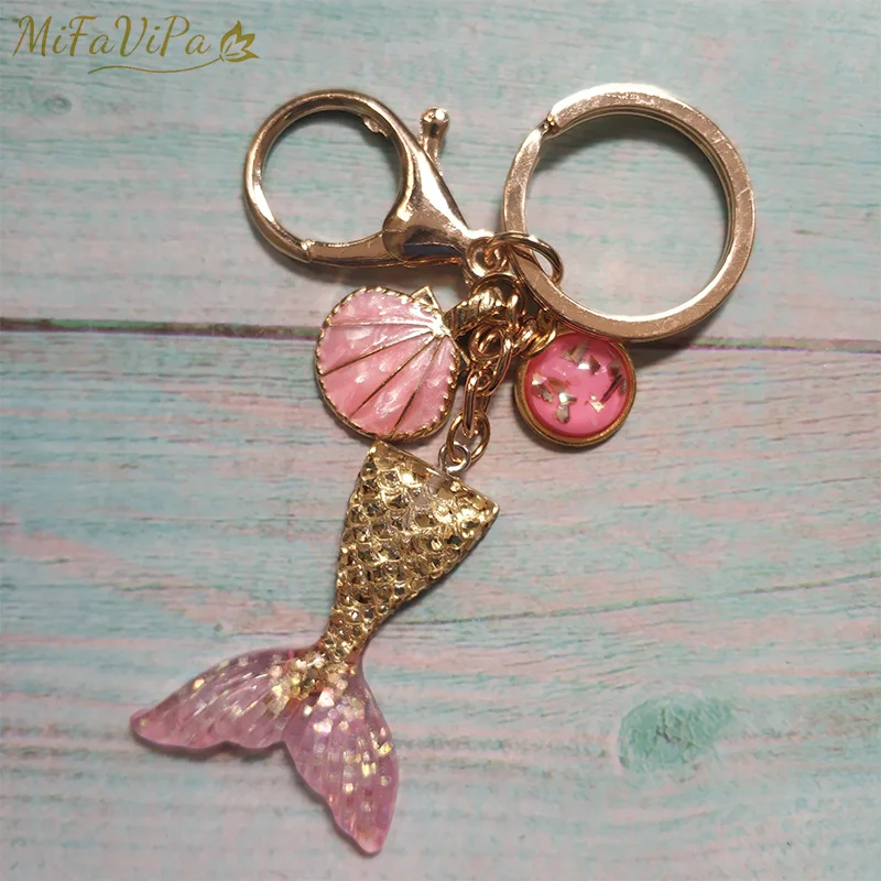 MiFaViPa Fashion Trinket Shell Mermaid Keychain Gradient-Color Kids Fantasy Sea-world Cartoon Mermaid-tail Pandent Car Key Chain
MiFaViPa Fashion Trinket Shell Mermaid Keychain Gradient-Color Kids Fantasy Sea-world Cartoon Mermaid-tail Pandent Car Key Chain