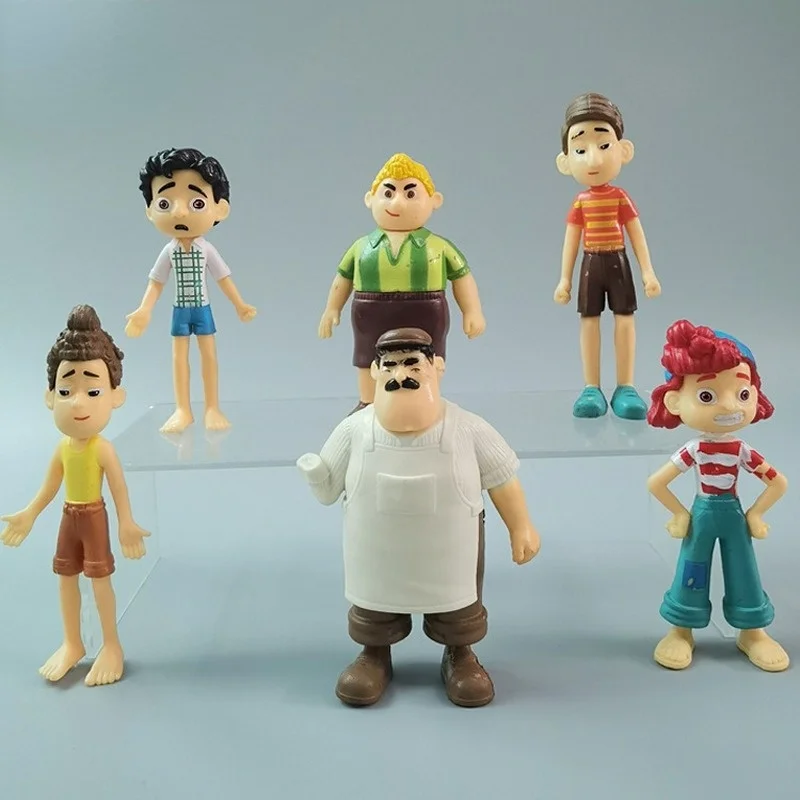 6 шт./компл. Disney Pixar Luca Альберто морская фотоигрушка модель 9-11 см куклы игрушки для