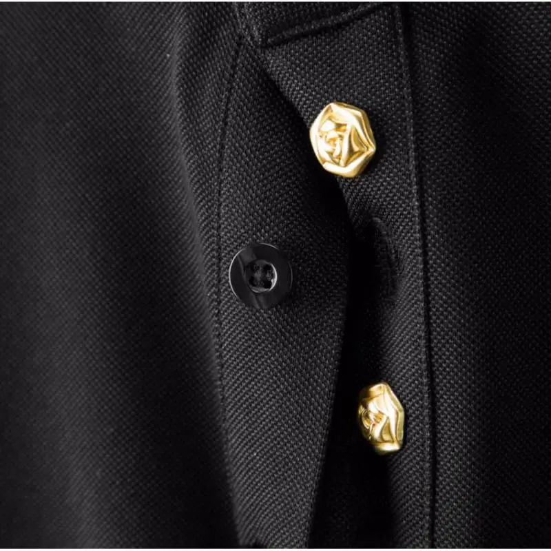 Cotton Mens T-shirts Luxury Gold Rose Buttons Short Sleeve Casual Man T-shirts Fashion Summer Slim Fit Male T-shirts 3xl
Cotton Mens T-shirts Luxury Gold Rose Buttons Short Sleeve Casual Man T-shirts Fashion Summer Slim Fit Male T-shirts 3xl