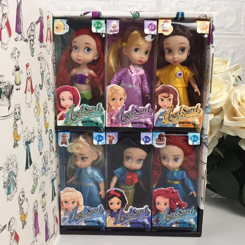 AngelSweet Princess Fairy Dolls 6pcs/set Snow White Little Mermaid Anna Elsa Doll Action Figure Toy
AngelSweet Princess Fairy Dolls 6pcs/set Snow White Little Mermaid Anna Elsa Doll Action Figure Toy