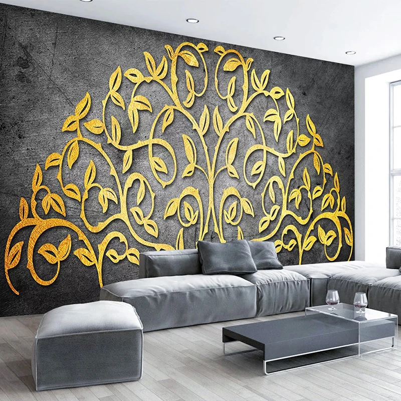 Custom Wallpaper 3D Stereoscopic Golden Embossed Tree Wall Painting Modern Abstract Art Wall Mural Living Room Bedroom Wallpaper
Custom Wallpaper 3D Stereoscopic Golden Embossed Tree Wall Painting Modern Abstract Art Wall Mural Living Room Bedroom Wallpaper