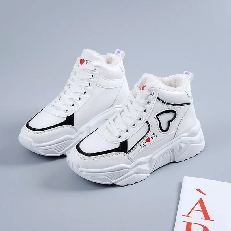 Winter Women High Top Sneakers Love Woman Plush Velvet Warm Casual Shoes Female Platform Sport Shoes
Winter Women High Top Sneakers Love Woman Plush Velvet Warm Casual Shoes Female Platform Sport Shoes
