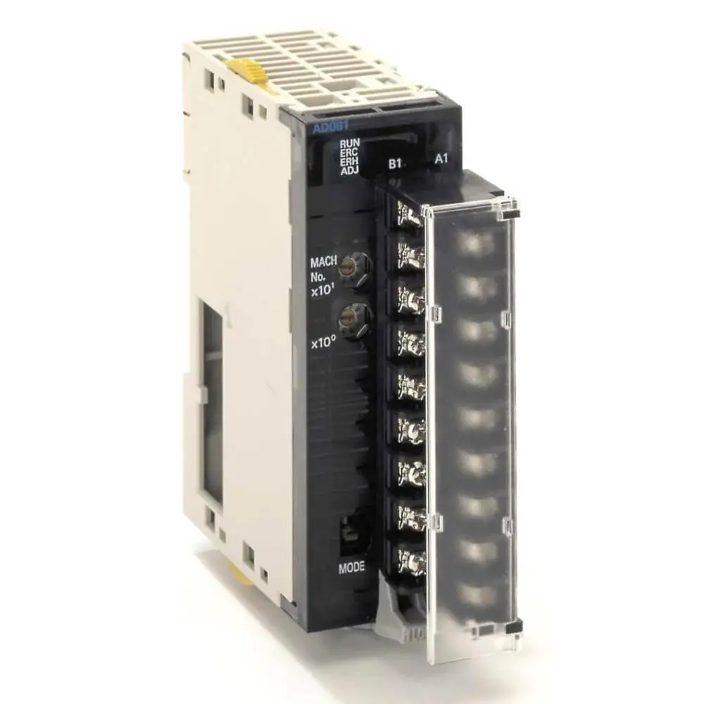 CJ1W-AD081-V1 Analog input unit, 8 x inputs 1 to 5 V, 0 to 5 V, 0 to 10 V, -10 to 10 V, 4 to 20 mA, resolution 1:4000 / 8000, s
CJ1W-AD081-V1 Analog input unit, 8 x inputs 1 to 5 V, 0 to 5 V, 0 to 10 V, -10 to 10 V, 4 to 20 mA, resolution 1:4000 / 8000, s