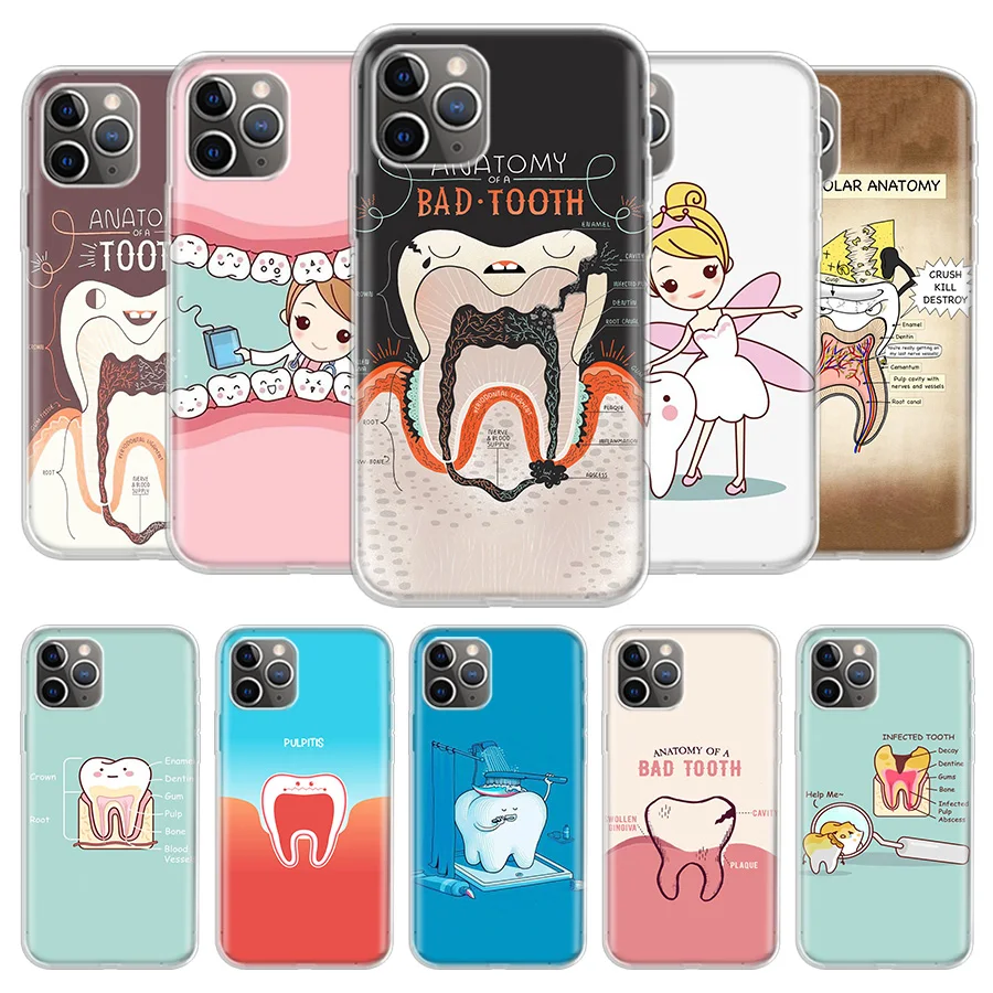 Wisdom Teeth Dentist Tooth Cover Phone Case For iPhone 13 12 11 Pro 7 6 X 8 6S Plus XS MAX + XR Mini SE 5S Coque Shell Capa
Wisdom Teeth Dentist Tooth Cover Phone Case For iPhone 13 12 11 Pro 7 6 X 8 6S Plus XS MAX + XR Mini SE 5S Coque Shell Capa
