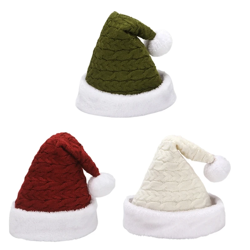 Knitted Santa Hat with pompom Wool Christmas Hat Knitting Xmas Hat Gift for Halloween Christmas New Year Thanksgiving
Knitted Santa Hat with pompom Wool Christmas Hat Knitting Xmas Hat Gift for Halloween Christmas New Year Thanksgiving
