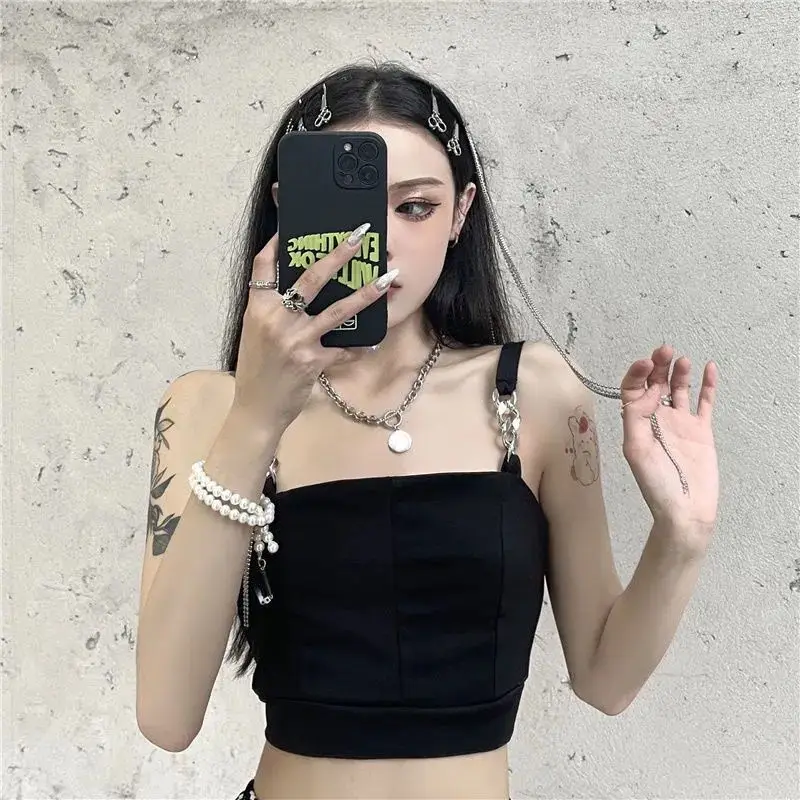 women's tank tops high street spicy style small sling female 2021 new summer sexy camisole personality solid color fashion vest
women's tank tops high street spicy style small sling female 2021 new summer sexy camisole personality solid color fashion vest