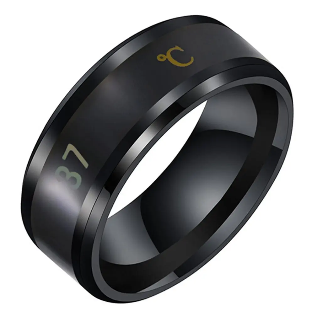 Smart Temperature Ring Fashion Stainless Steel Intelligent Temperature Sensor Rings Thermometer Finger Digital Temperature Meter
Smart Temperature Ring Fashion Stainless Steel Intelligent Temperature Sensor Rings Thermometer Finger Digital Temperature Meter