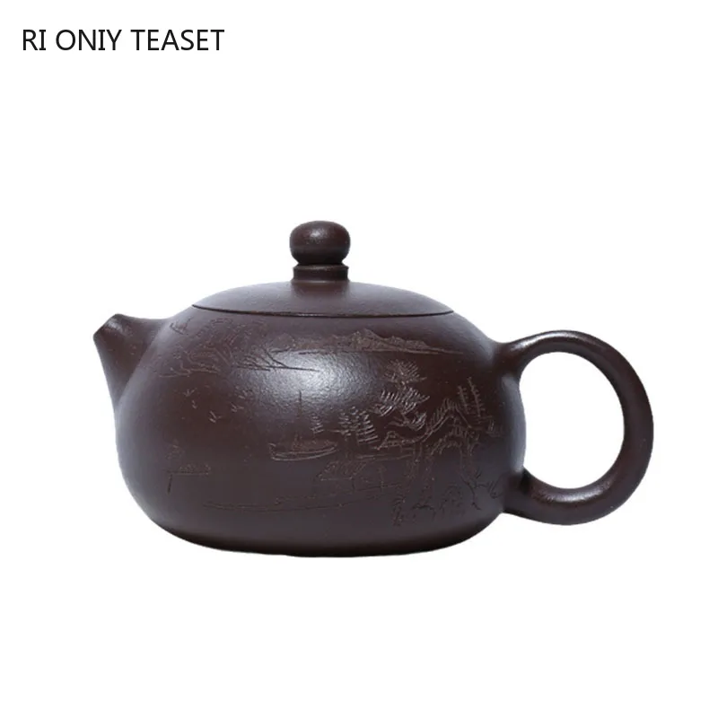 

280ml Traditional Yixing Purple Clay Teapots Raw Ore Zhu Mud Xishi Tea Pot Home Zisha Filter Kettle Chinese Tea Set Accessories