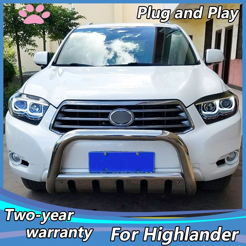 Car Styling for Toyota 2009-2011 Highlander Headlight LED Headlight LED DRL double U Angel Eye hid headlight Accessories
Car Styling for Toyota 2009-2011 Highlander Headlight LED Headlight LED DRL double U Angel Eye hid headlight Accessories