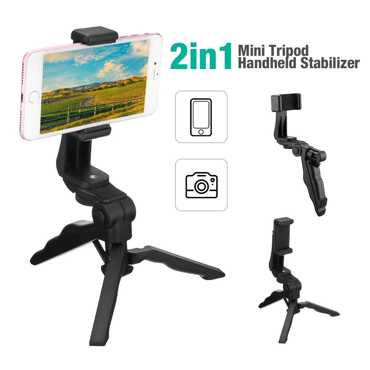 360° Adjustable Mini Tripod For Phone Stand Holder Camera Tripod For GoPro Digital Camera PTZ DJI Osmo Shooting Youtube Videos
360° Adjustable Mini Tripod For Phone Stand Holder Camera Tripod For GoPro Digital Camera PTZ DJI Osmo Shooting Youtube Videos