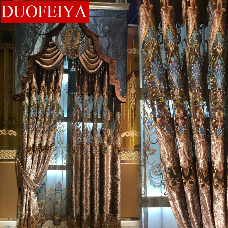 Pelmet European Royal Luxury Valance Curtains for Living Room Window Golden Curtain for Bedroom Tulle jacquard Curtain
Pelmet European Royal Luxury Valance Curtains for Living Room Window Golden Curtain for Bedroom Tulle jacquard Curtain
