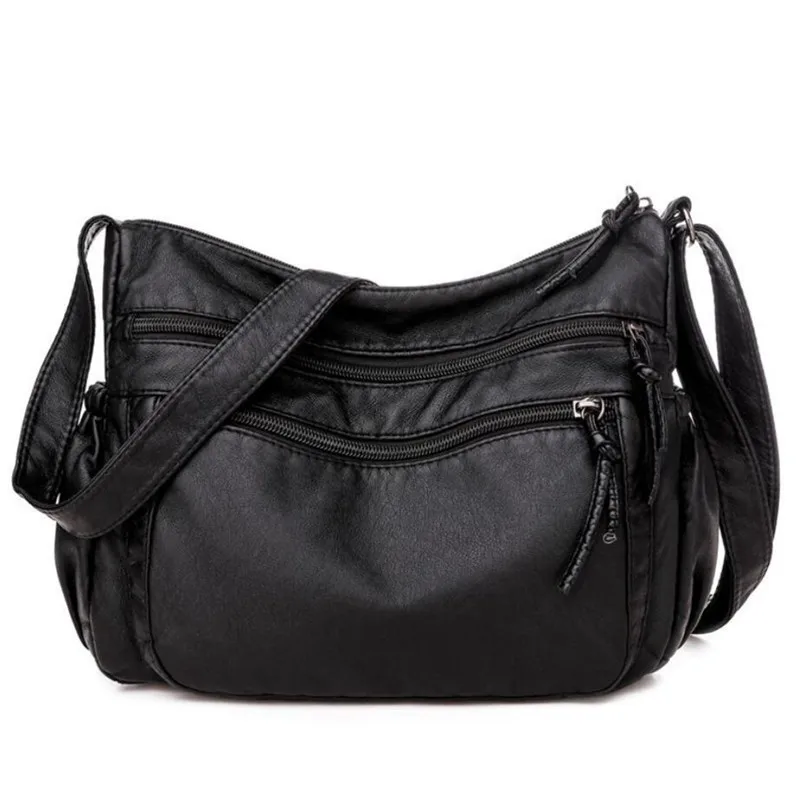 Vintage Women Shoulder Bag Pu Leather Crossbody Soft Purse Multi-pockets Messenger Bag Designer Flap Bag Lady Handbag
Vintage Women Shoulder Bag Pu Leather Crossbody Soft Purse Multi-pockets Messenger Bag Designer Flap Bag Lady Handbag