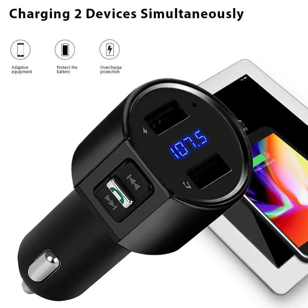 3.4A Quick USB Charger Bluetooth Car Kit FM Transmitter modulator Audio Music Mp3 Player Phone Wireless Handsfree Carkit
3.4A Quick USB Charger Bluetooth Car Kit FM Transmitter modulator Audio Music Mp3 Player Phone Wireless Handsfree Carkit